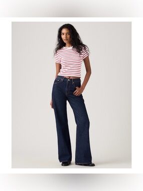 Levi’s Women's Middy Loose Mid Rise Bootcut Jeans 27x31